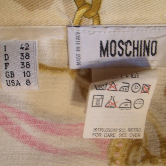 Moschino Chain/Heart Print Maxi Skirt - Picture 4 of 8